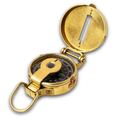 Brass nautical lansatic compass navigational collectible gift for marine vintage collections