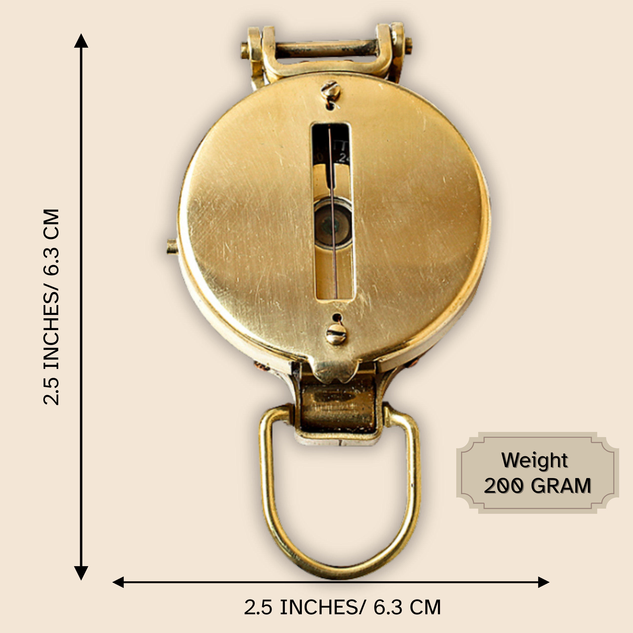 Brass nautical lansatic compass navigational collectible gift for marine vintage collections