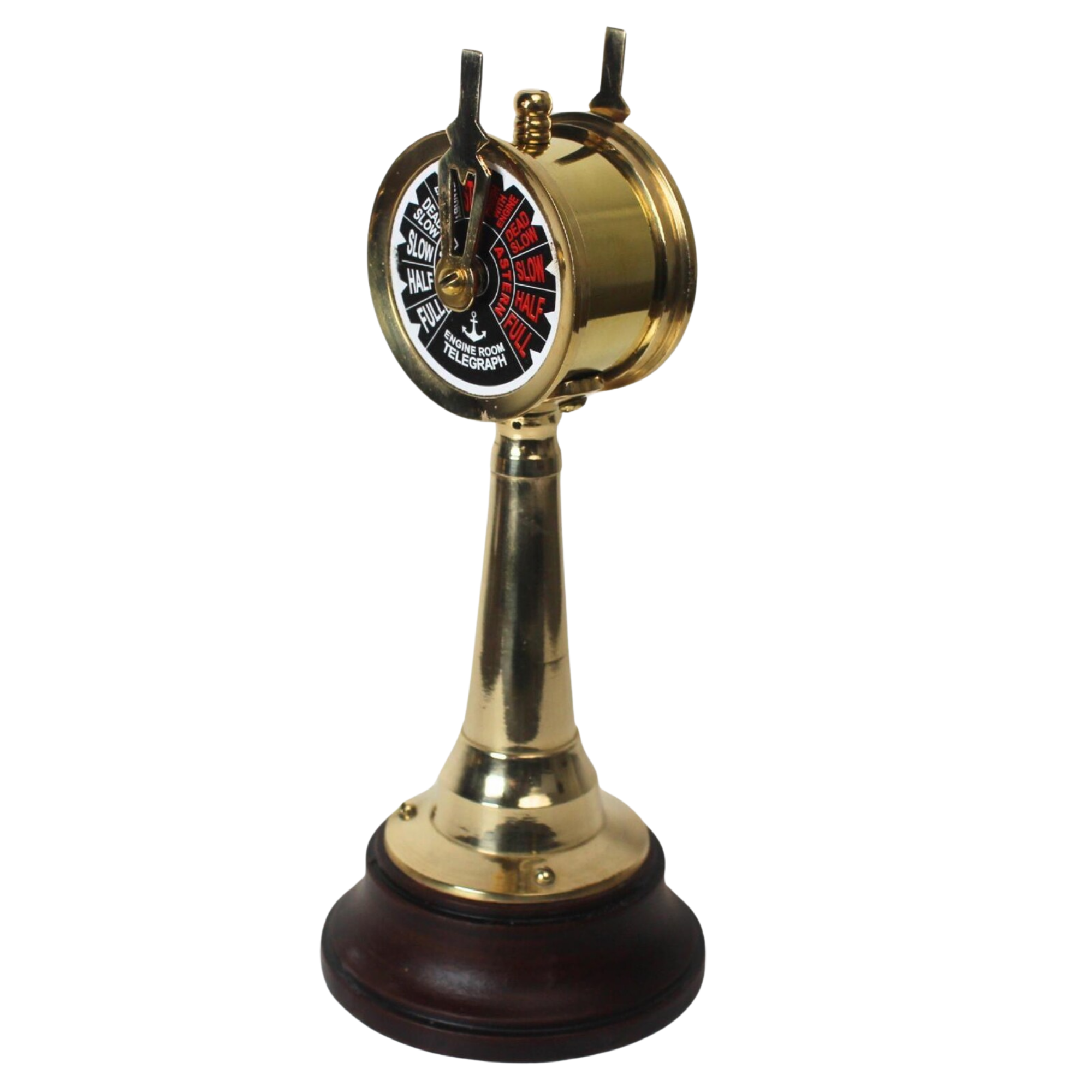 Vintage Brass Ship Engine Telegraph - Maritime Nautical Steampunk Office Decor