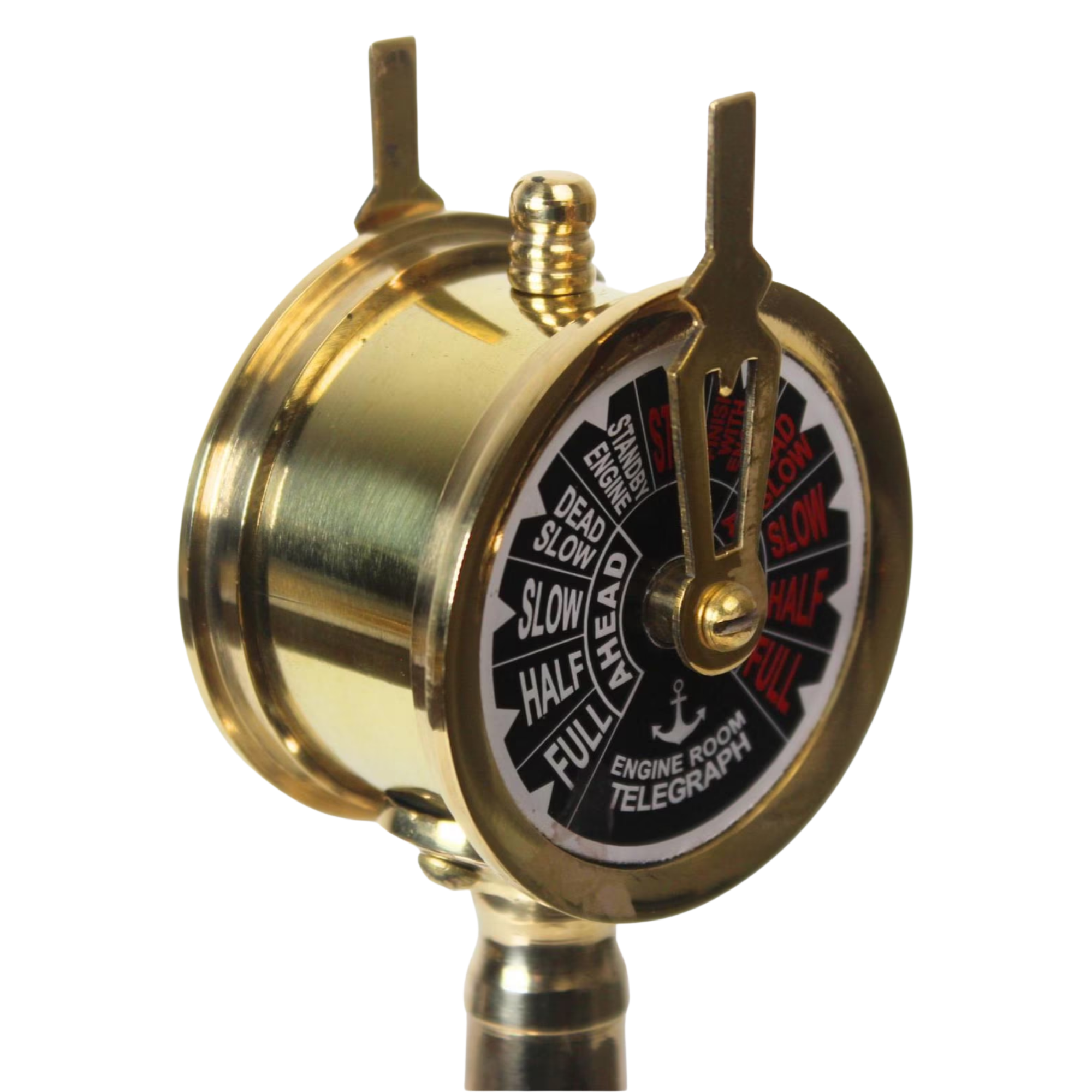 Vintage Brass Ship Engine Telegraph - Maritime Nautical Steampunk Office Decor