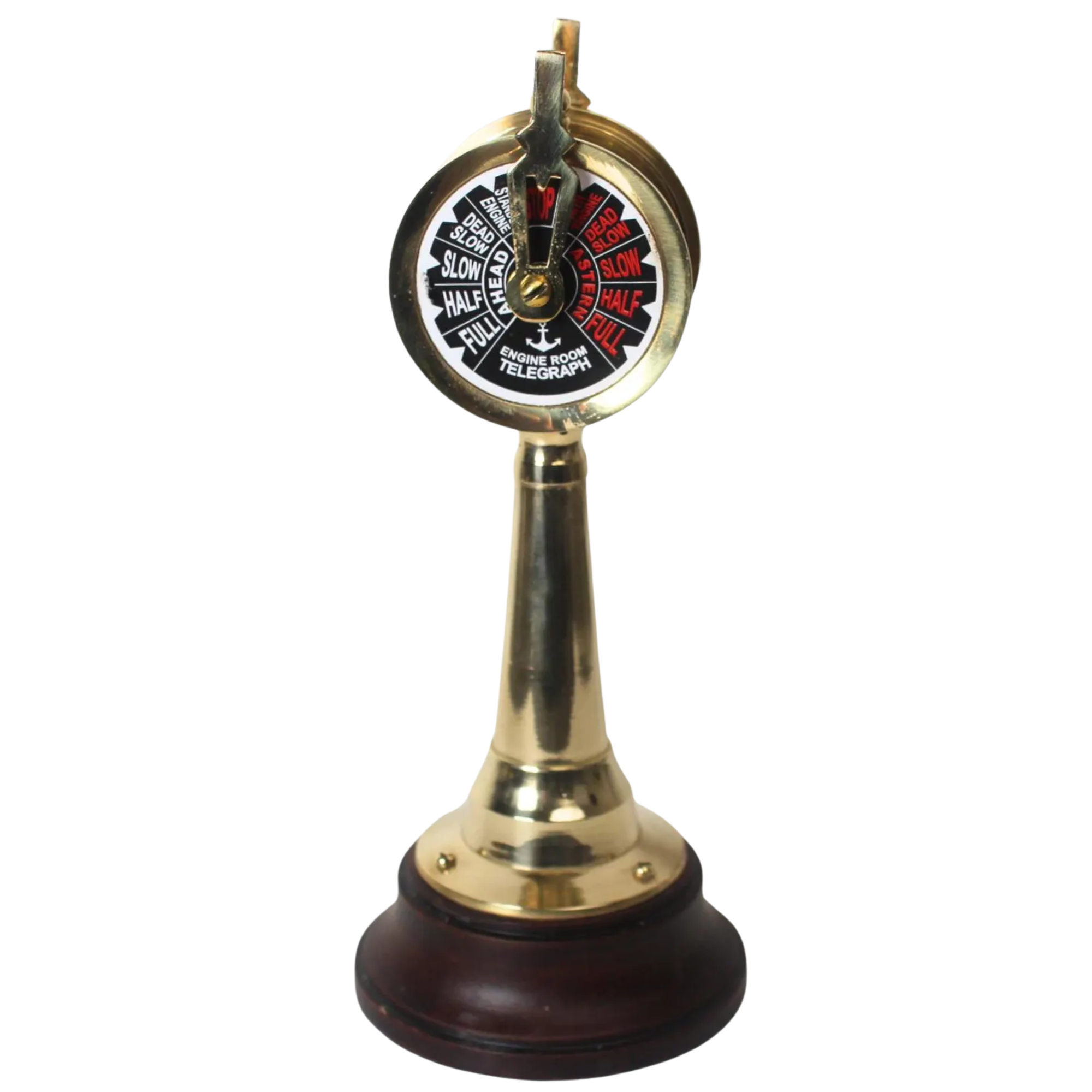Vintage Brass Ship Engine Telegraph - Maritime Nautical Steampunk Office Decor