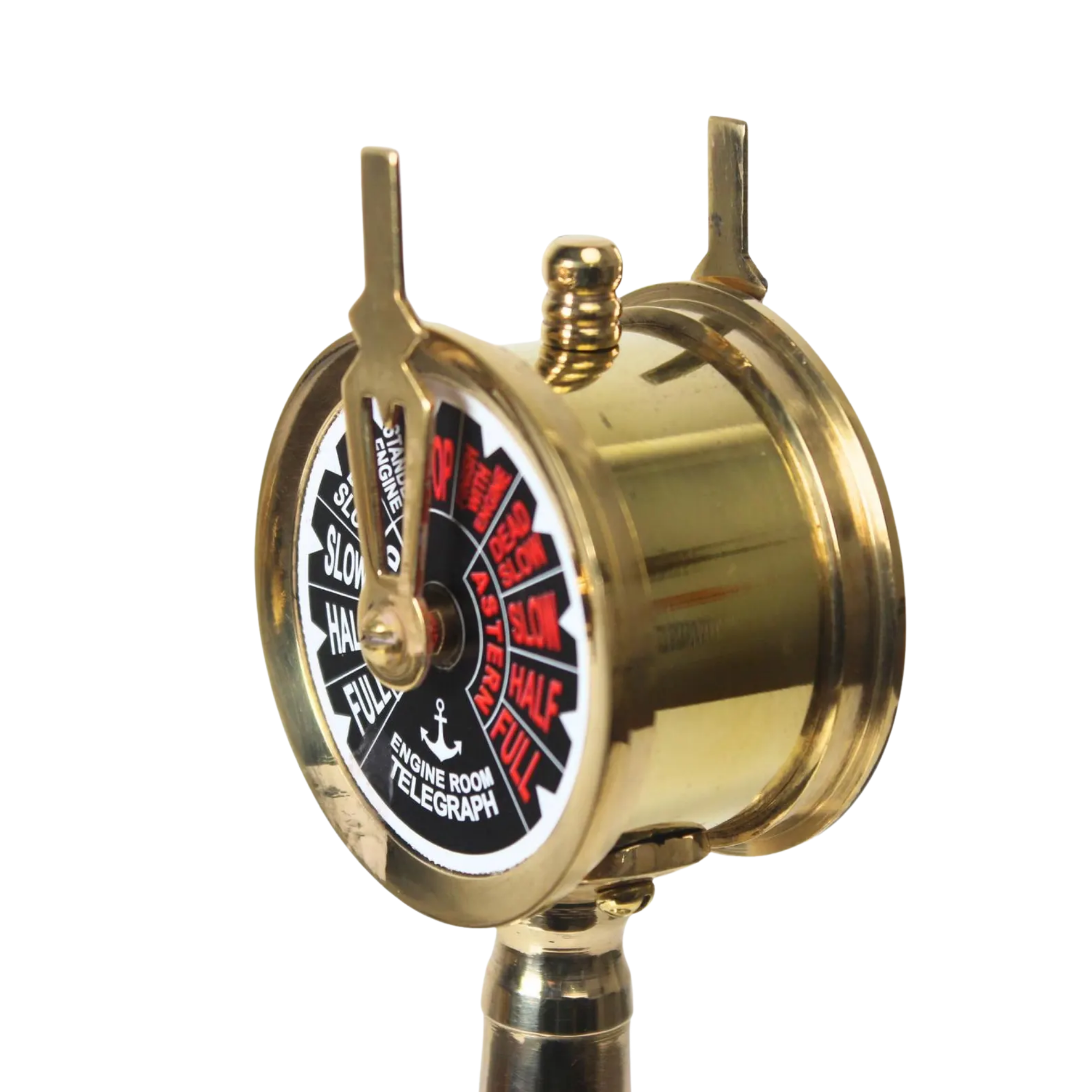 Vintage Brass Ship Engine Telegraph - Maritime Nautical Steampunk Office Decor