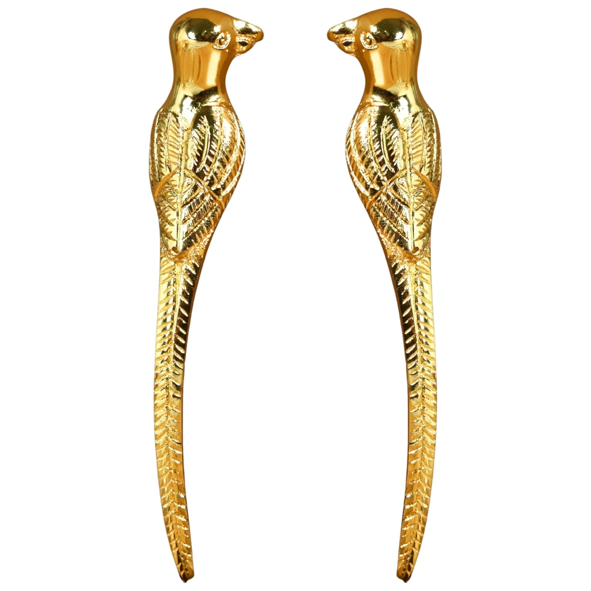 Handcrafted Brass Parrot Knobs – Golden Bird Cabinet Pulls & Decorative Handles for Wardrobe, Kitchen Drawers, Cupboards & Vintage Furniture