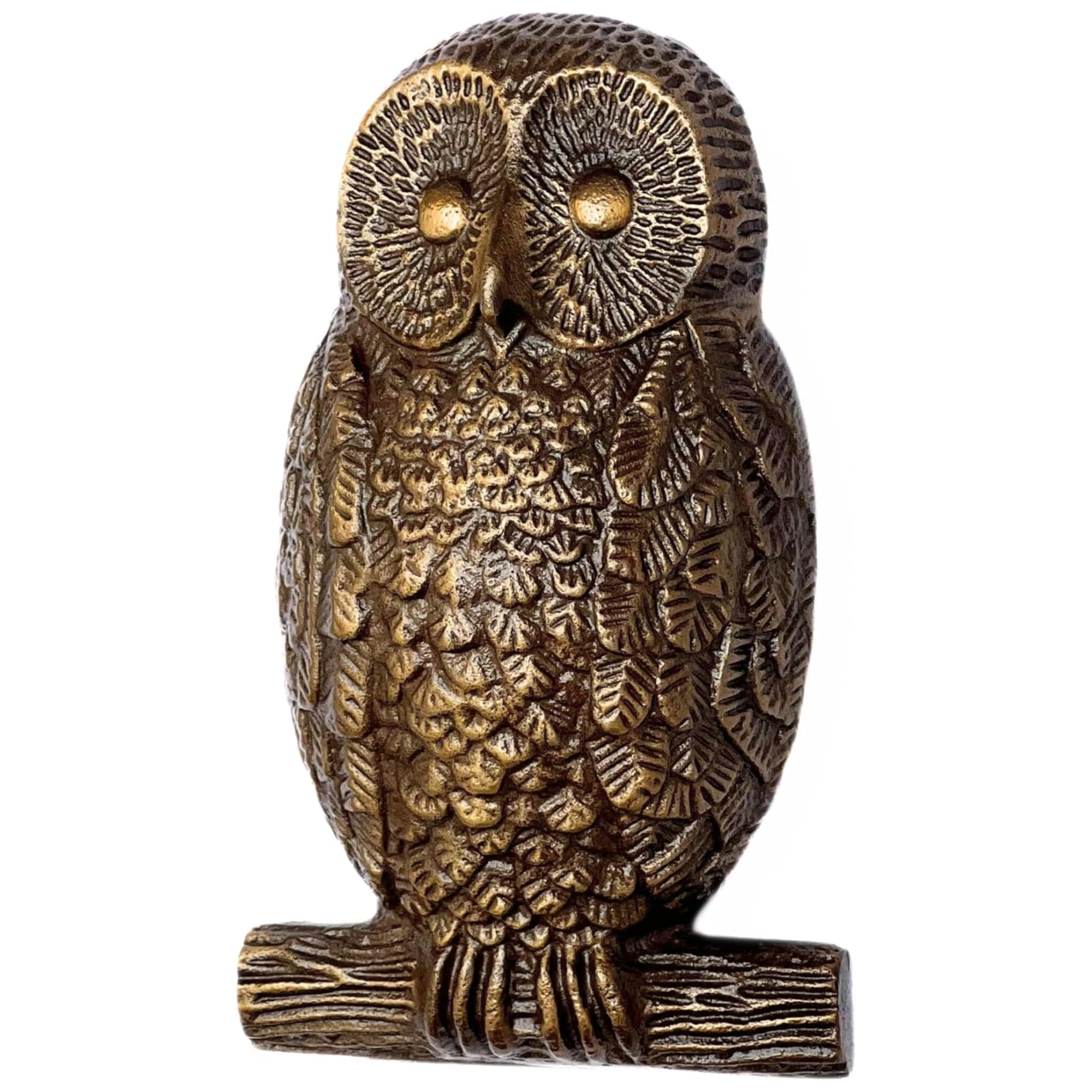 Antique Owl Door Knocker - Cast Iron Vintage Garden Entrance Rustic Design