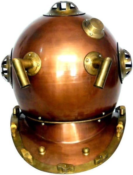 German Engineering 1921 Divers Helmet - Deep Sea Copper Finish 18 Inch