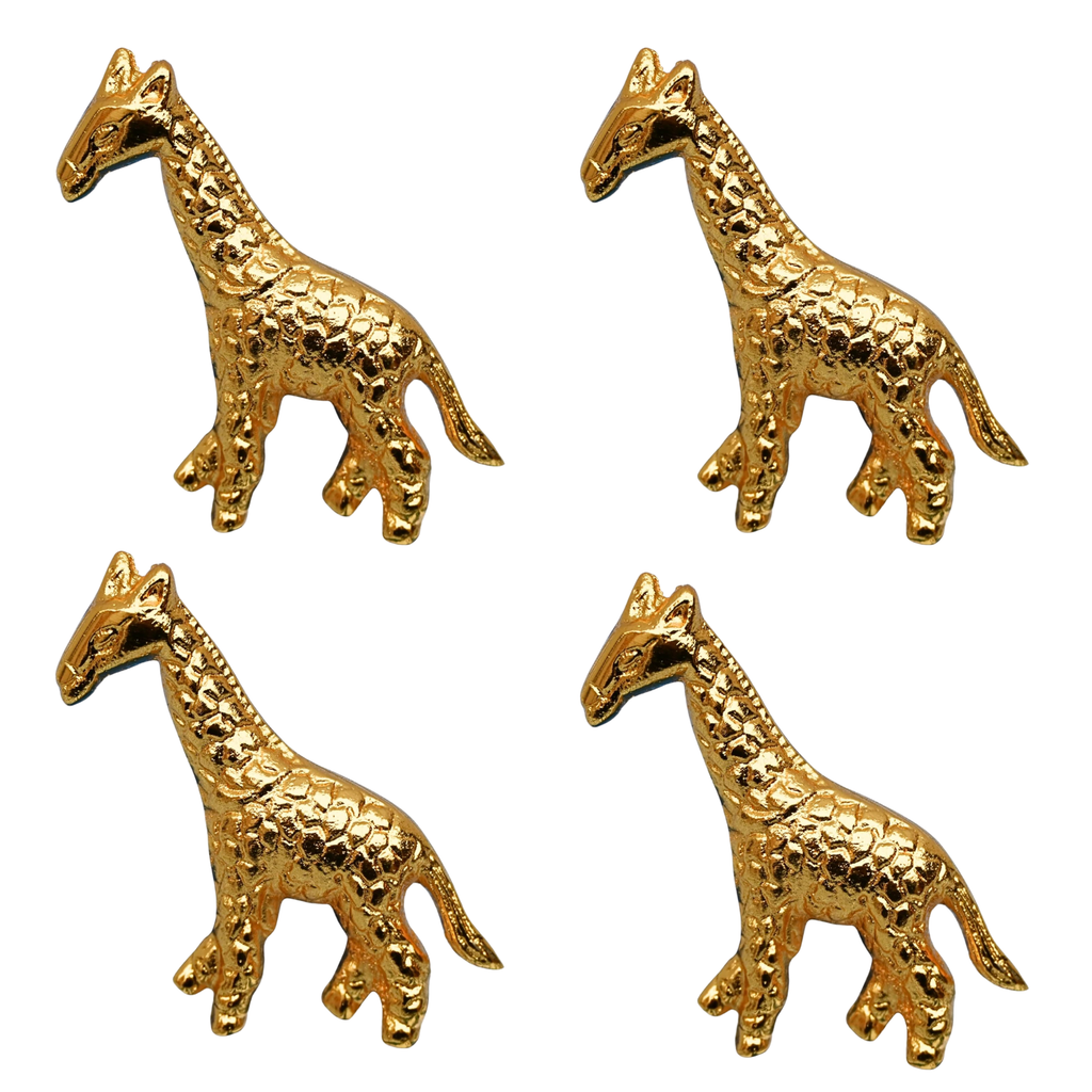 Vintage Shiny Brass Giraffe Cabinet Knob – Unique Animal Drawer Pull Handle for Room Dresser Cupboard & Closet Nature Theme Furniture Hardware