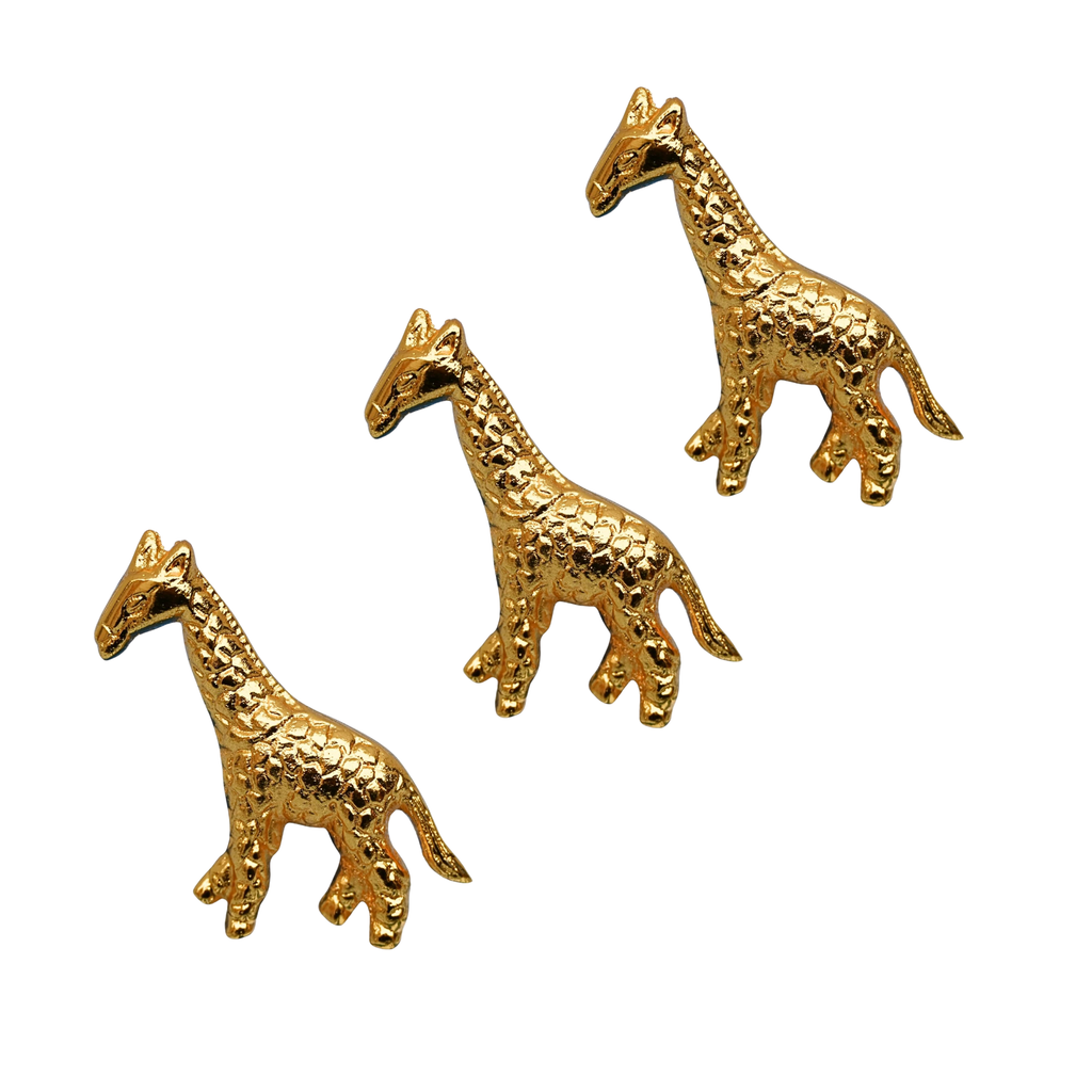 Vintage Shiny Brass Giraffe Cabinet Knob – Unique Animal Drawer Pull Handle for Room Dresser Cupboard & Closet Nature Theme Furniture Hardware