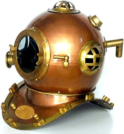German Engineering 1921 Divers Helmet - Deep Sea Copper Finish 18 Inch