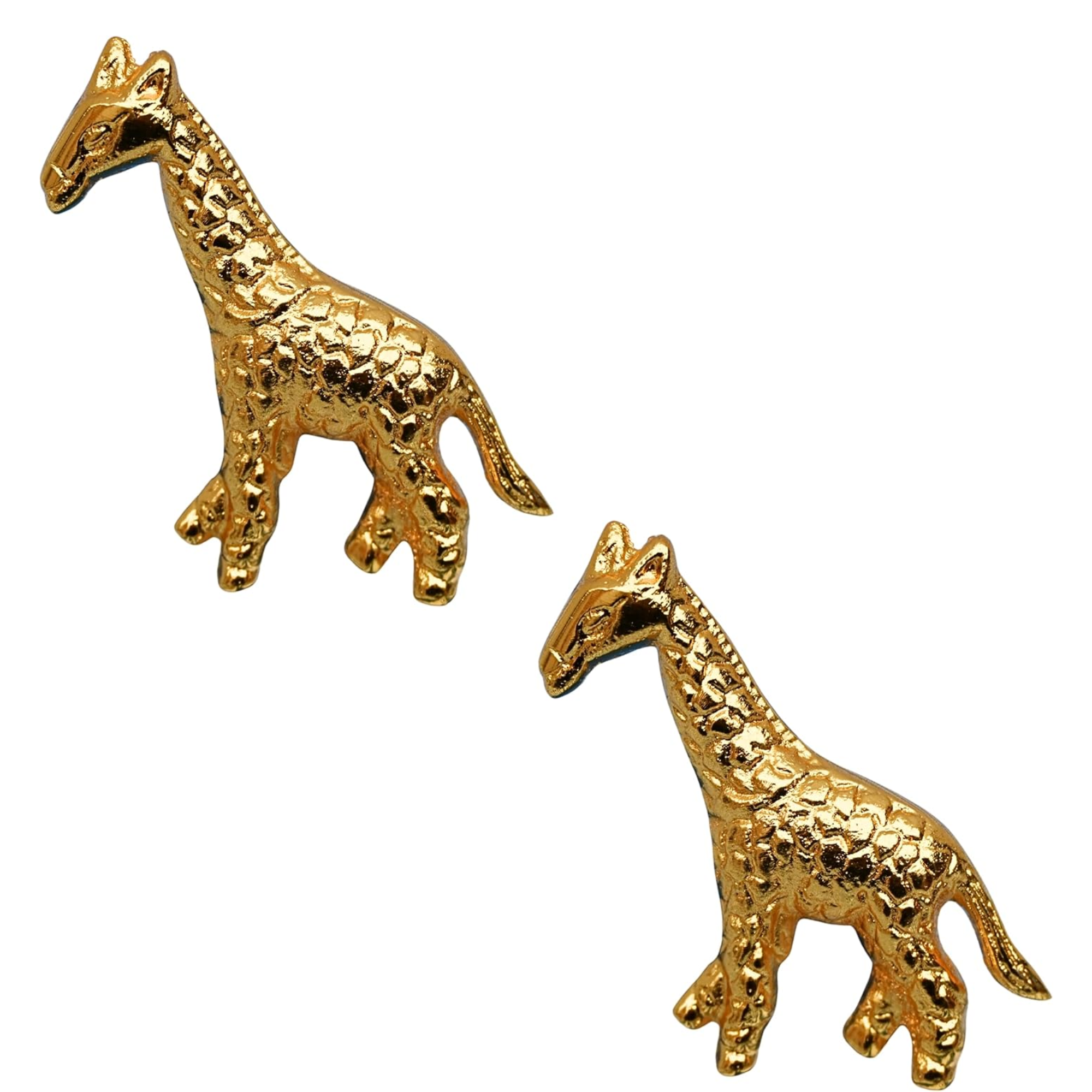 Vintage Shiny Brass Giraffe Cabinet Knob – Unique Animal Drawer Pull Handle for Room Dresser Cupboard & Closet Nature Theme Furniture Hardware