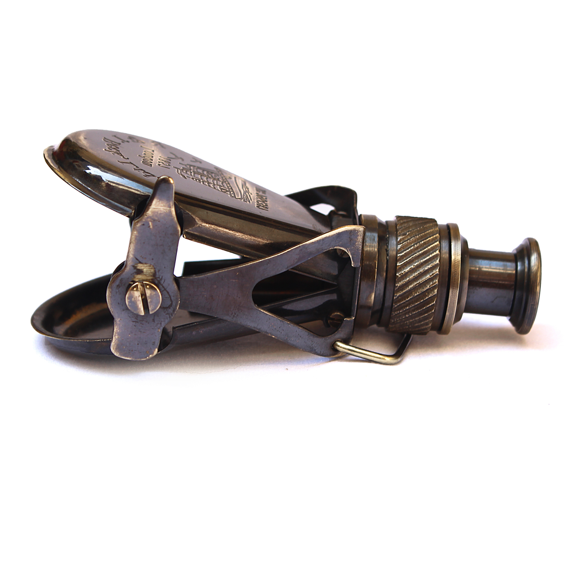 R & J Beck Brass Monocular Telescope - Vintage 1857 Marine Nautical Decor