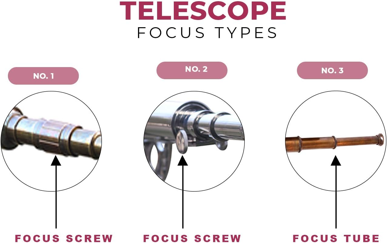 Nickel Silver Telescope - Floor Standing Black Tripod Navy Style 63 Inch