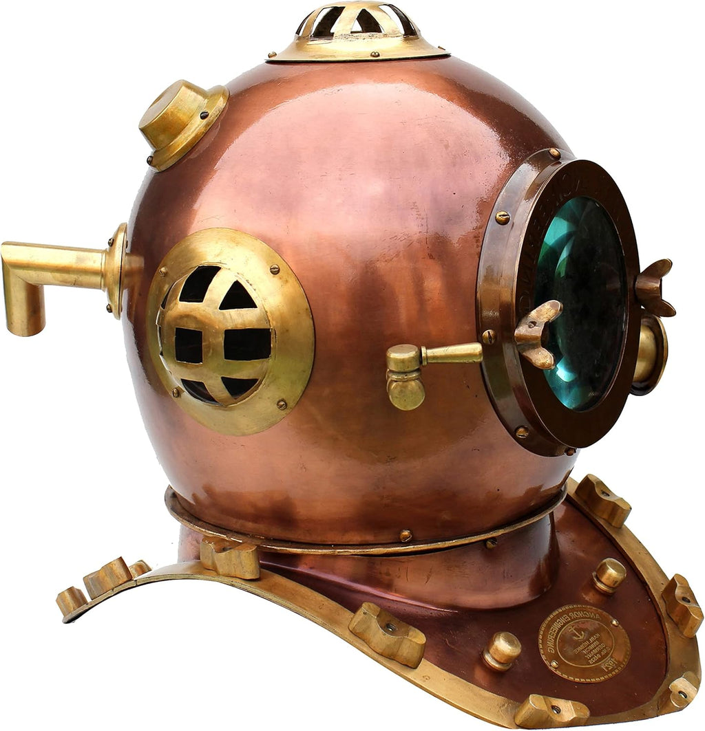 German Engineering 1921 Divers Helmet - Deep Sea Copper Finish 18 Inch