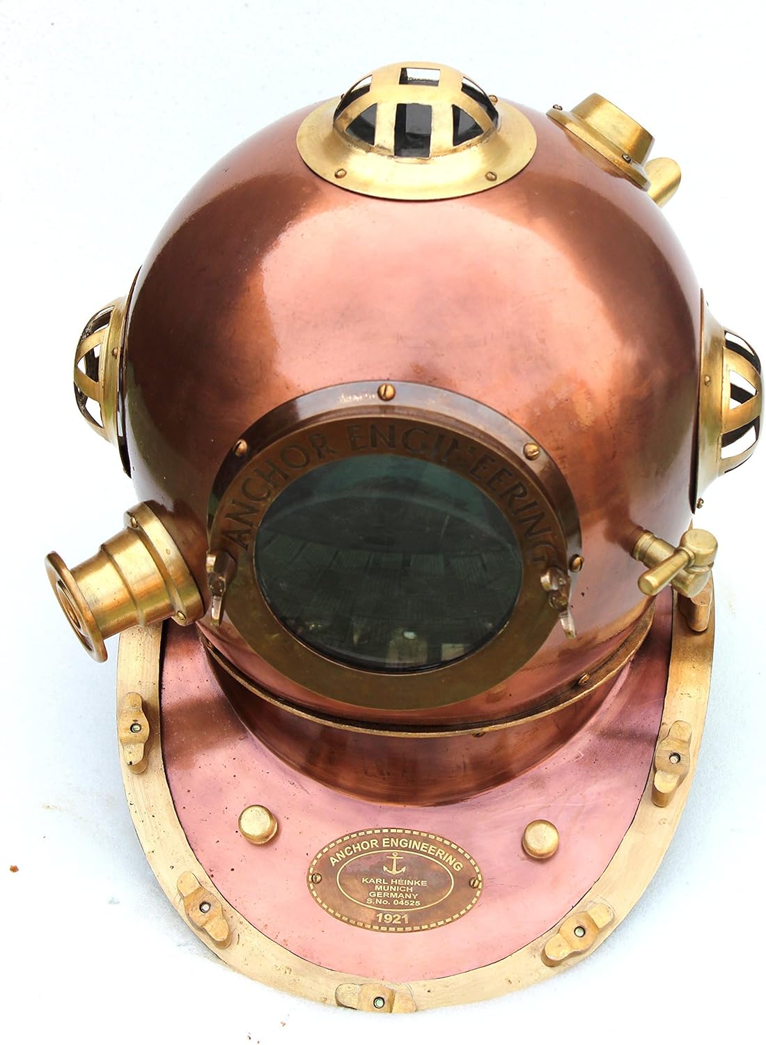 German Engineering 1921 Divers Helmet - Deep Sea Copper Finish 18 Inch