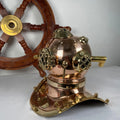 Miniature Copper Diving Helmet - Handmade Vintage Nautical Marine Collectible