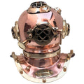 Miniature Copper Diving Helmet - Handmade Vintage Nautical Marine Collectible