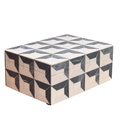 Grey & White Resin Inlay Jewelry Box - Handmade Geometric Keepsake Organizer